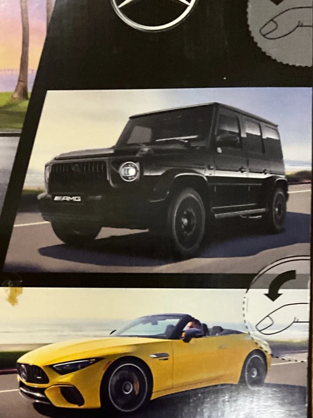 Lego Yellow Sports Car and Black Mercedes SUV Building Set - Picture 4 of 4